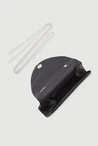 Rhinestone Flap Convertible Crossbody Handbag