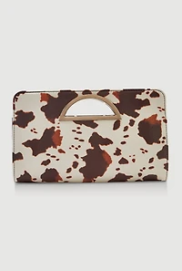 Cut Out Handle Clutch Bag