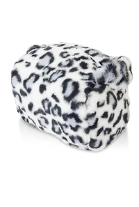 Animal Print Faux Fur Convertible Handbag
