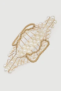 Faux Pearl Cage Handbag