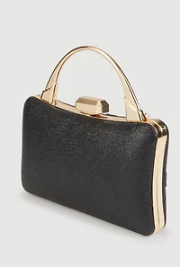 Rhinestone Bow Glitter Convertible Crossbody Bag