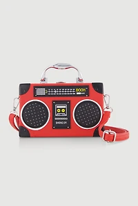 Retro Boombox Radio Crossbody Bag