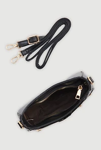 Lace Up Detail Crossbody Bag