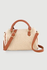 Sherpa Mini Barrel Crossbody Bag