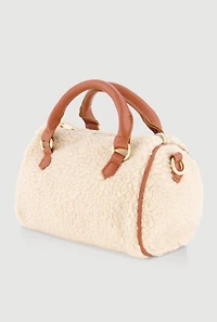 Sherpa Mini Barrel Crossbody Bag
