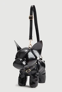 French Bulldog Faux leather Crossbody Bag