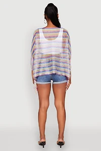 Striped Swim Cover Up