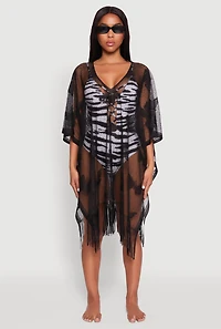 Butterfly Fringe Swim Cover Up