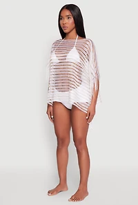 Shadow Stripe Swim Cover Up