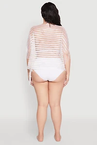 Shadow Stripe Swim Cover Up