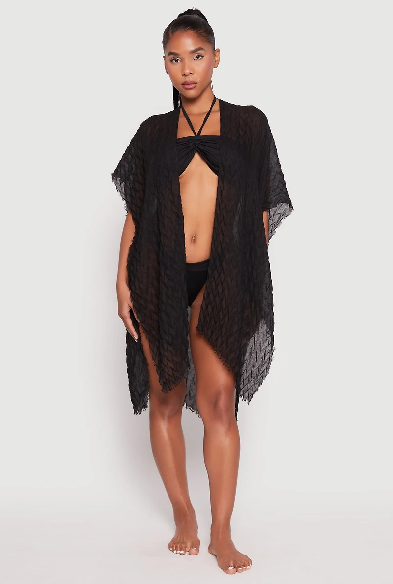 Chevron Cover Up Kimono