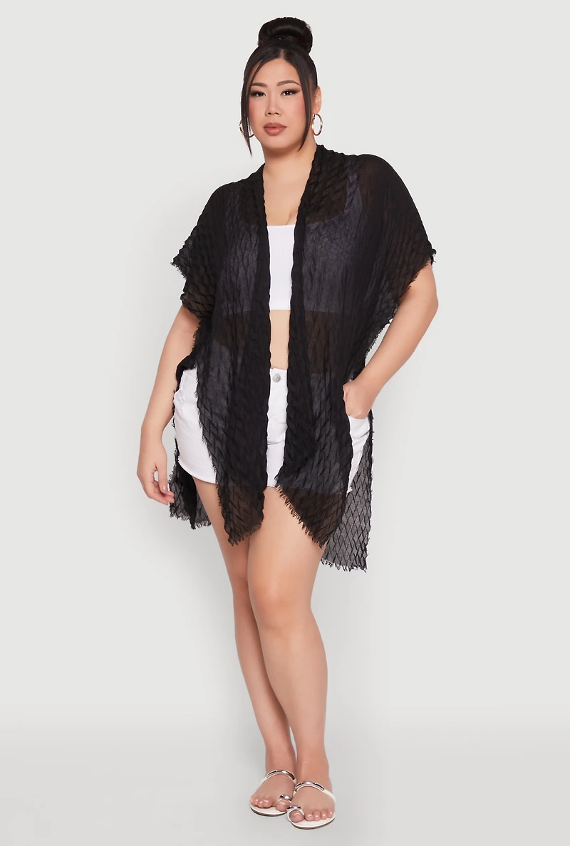Chevron Cover Up Kimono