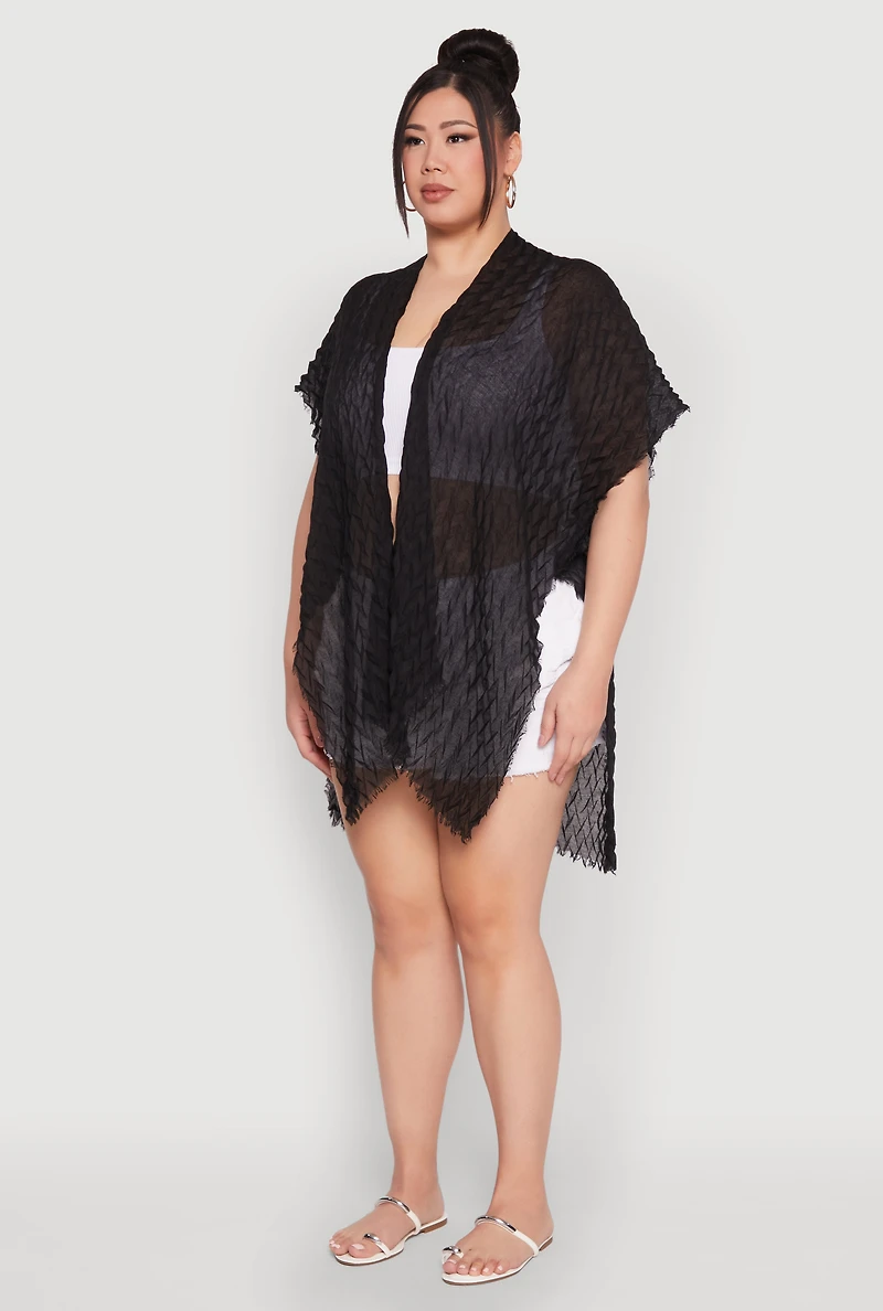 Chevron Cover Up Kimono