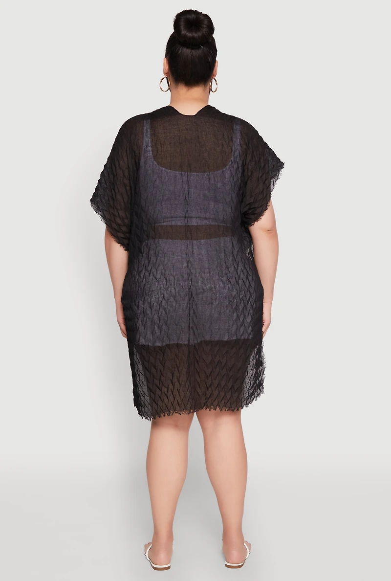 Chevron Cover Up Kimono