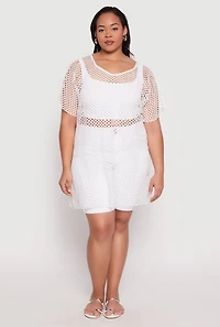 Fishnet Swim Cover Up