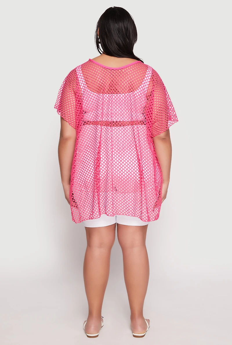 Fishnet Swim Cover Up