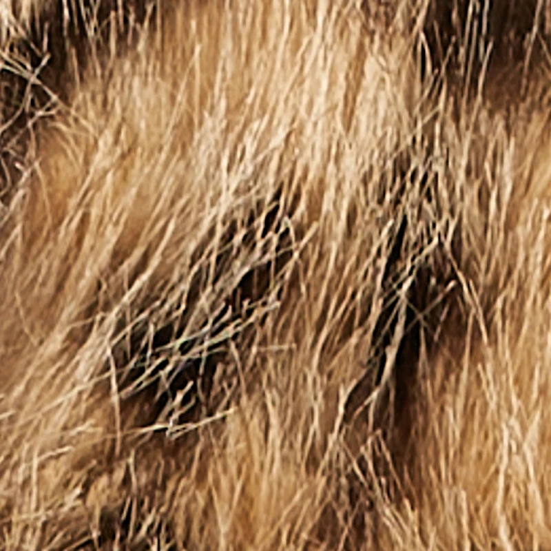 Animal Print Faux Fur Convertible Barrel Bag