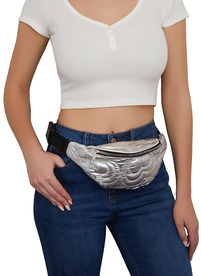 Heart Quilted Fanny Pack