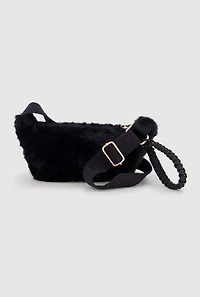 Faux Fur Fanny Pack with Wristlet