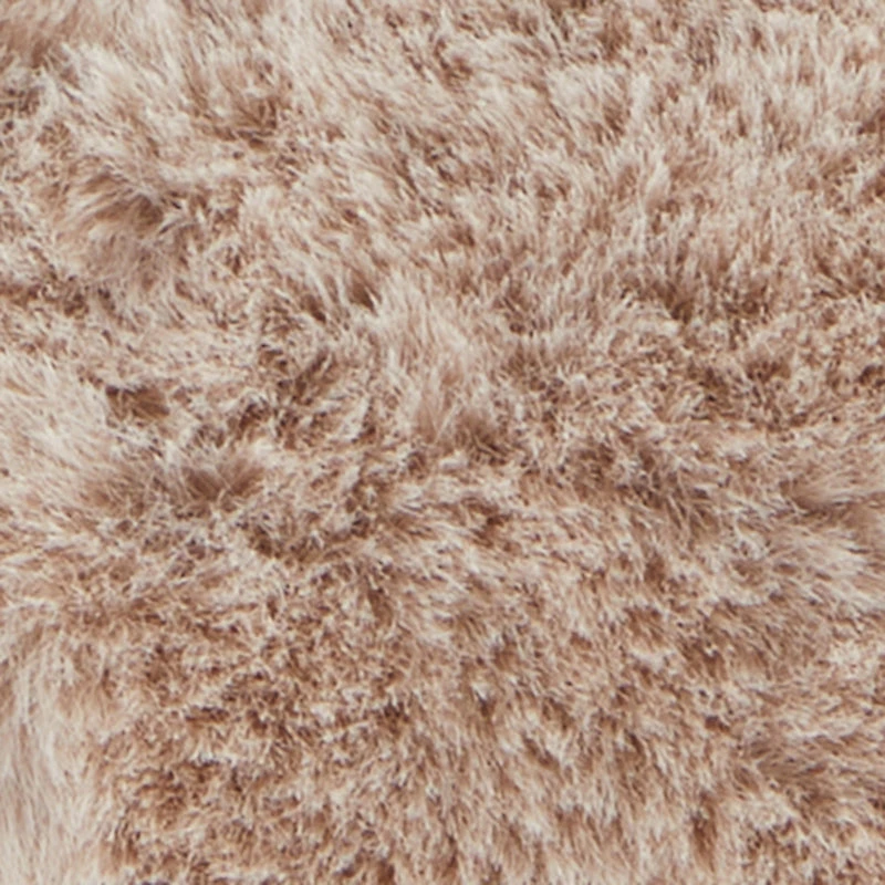 Chain Handle Faux Fur Convertible Handbag