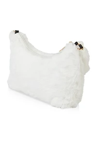 Faux Fur Shoulder Bag