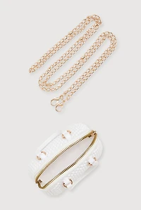 Womens Jelly Mini Dome Crossbody Bag, White