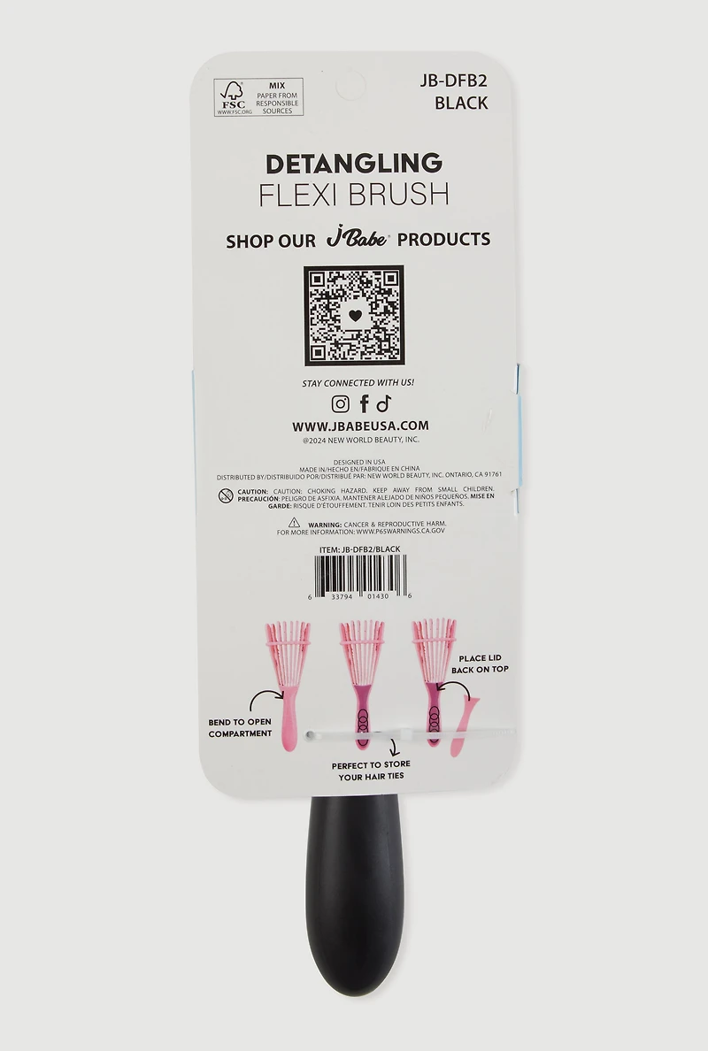 Detangling Flexi Brush with Hair Ties