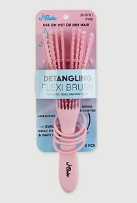 Detangling Flexi Brush with Hair Ties