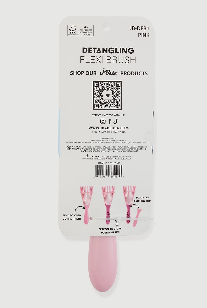 Detangling Flexi Brush with Hair Ties