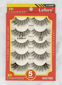 Womens Laflare 3D Cashmere Eyelashes 5 Pack, Black
