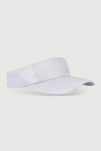 Womens Satin Visor, White