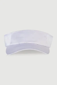 Womens Satin Visor, White