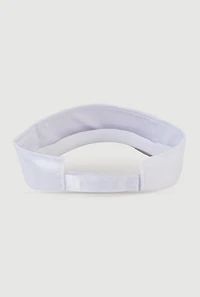 Womens Satin Visor, White