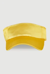 Womens Satin Visor, Yellow