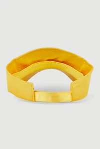 Womens Satin Visor, Yellow