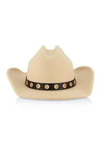 Grommet Detail Cowboy Hat