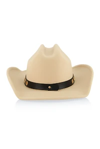 Grommet Detail Cowboy Hat
