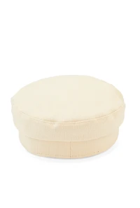 Womens Metallic Rhinestone Detail Cabbie Hat, Beige