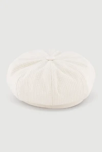 Horsebit Chain Detail Cabbie Hat