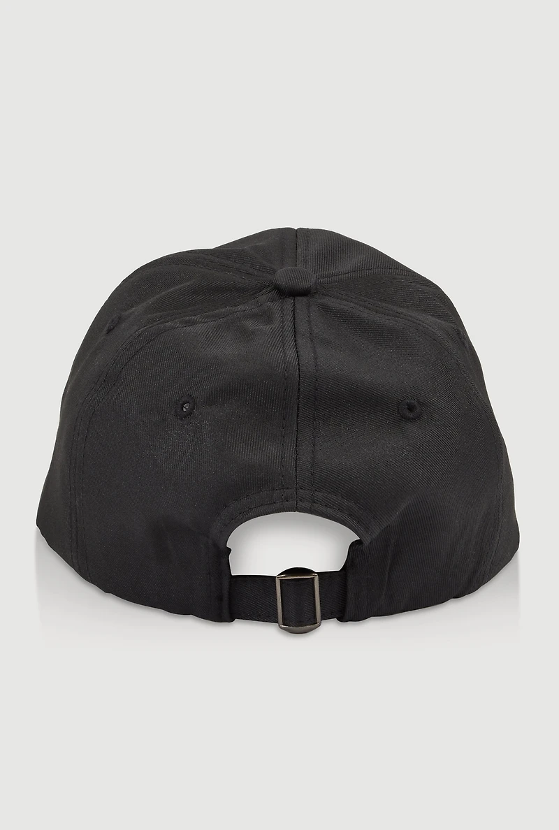 Rhinestone Bow Baseball Cap