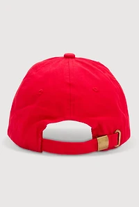 Womens Im Glad I Exist Baseball Cap, Red