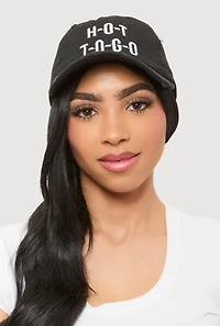 Womens Hot To Go Baseball Cap, Black