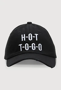 Womens Hot To Go Baseball Cap, Black