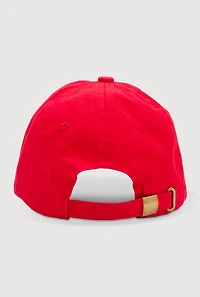 Womens 365 Party Girl Baseball Cap, Red