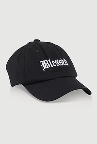 Womens Blessed Backless Baseball Cap,