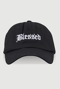 Womens Blessed Backless Baseball Cap,