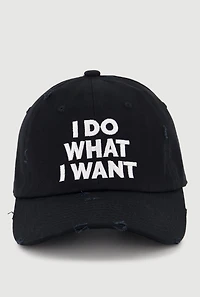I Do What I Want Baseball Cap