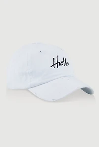 Womens Hustle Baseball Cap, White