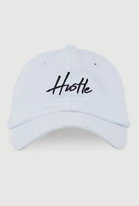 Womens Hustle Baseball Cap, White