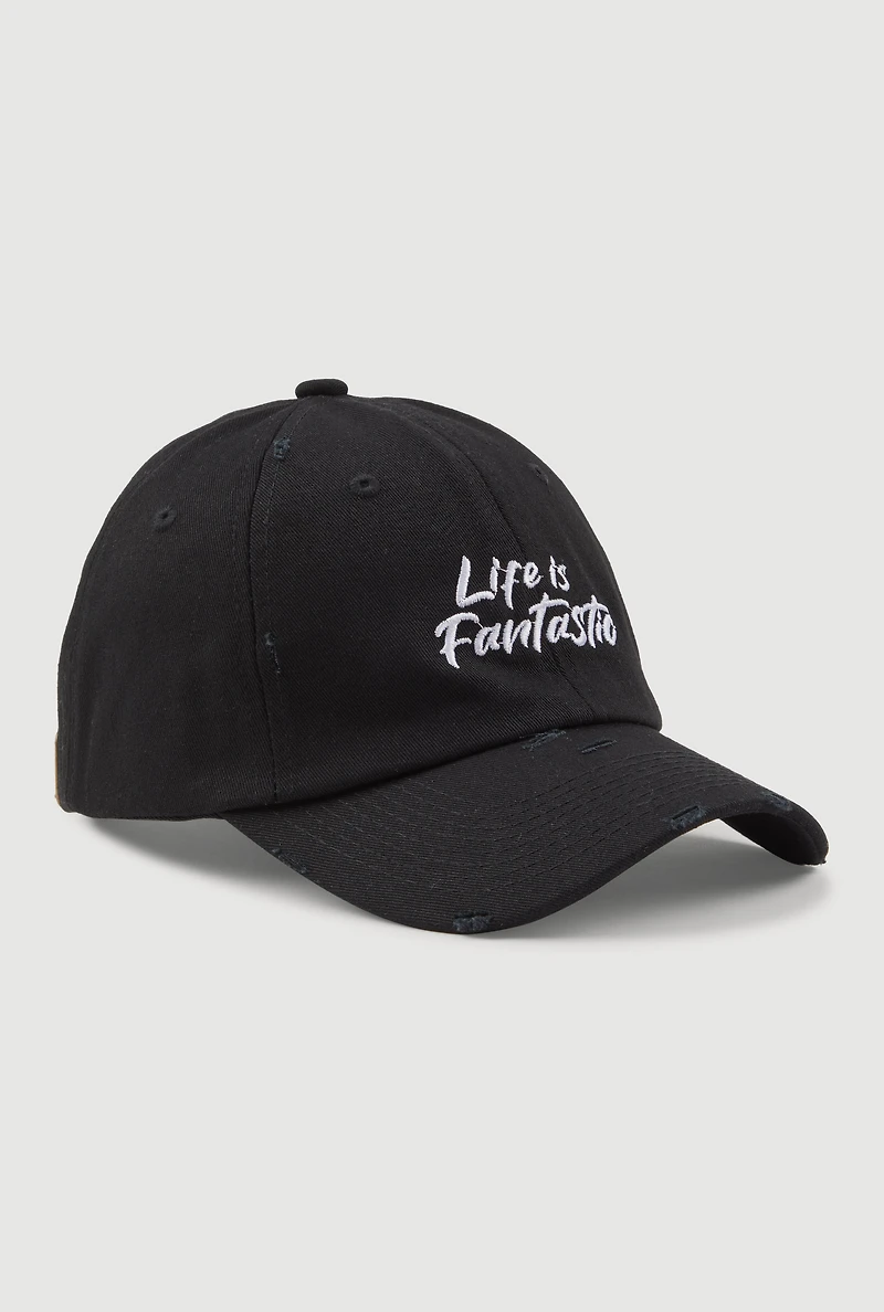 Womens Life Is Fantastic Baseball Cap,
